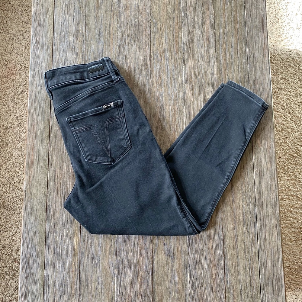 Seven7 High Rise Skinny Crop Jeans